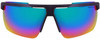 Front View of NIKE Windshield-CW4663-525 Mens Semi-Rimless Sunglass Grey/Turquoise Mirror 75mm