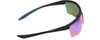 Side View of NIKE Windshield-CW4663-525 Mens Semi-Rimless Sunglass Grey/Turquoise Mirror 75mm