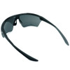 Close Up View of NIKE Windshield-Pro-010 Men Semi-Rimless Designer Sunglass Black White/Grey 75mm