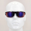 Top View of NIKE Tempest-E-CW4666-451 Men Semi-Rimless Sunglasses Black Blue/Red Mirror 71mm