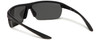 Close Up View of NIKE Tempest-CW4667-010 Mens Semi-Rimless Designer Sunglasses in Black/Grey 71mm
