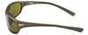 Side View of NIKE Rabid-EV0603-065 Men's Sunglasses in Metallic Bronze Brown White/Amber 63mm