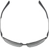 Top View of NIKE Tour-EV0744-001 Mens Oval Designer Sunglasses in Shiny Black/Dark Grey 62mm