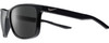 Profile View of NIKE Essent-Endvor-EV1122-001 Unisex Designer Sunglasses Black Silver/Grey 57 mm