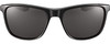 Front View of NIKE Essent-Endvor-EV1122-001 Unisex Designer Sunglasses Black Silver/Grey 57 mm