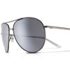 Side View of NIKE Chance-EV1217-010 Aviator Sunglasses Gunmetal/Polarized Silver Mirror 61 mm