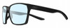 Profile View of NIKE Maverick-P-EV1097-001 Designer Blue Light Blocking Eyeglasses in Matte Black Unisex Square Full Rim Acetate 59 mm