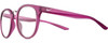 Profile View of NIKE Revere-EV1156-660 Designer Progressive Lens Blue Light Blocking Eyeglasses in Matte True Berry Violet Purple Gradient Gunmetal Ladies Panthos Full Rim Acetate 51 mm
