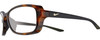 Profile View of NIKE Breeze-CT8031-220 Designer Progressive Lens Blue Light Blocking Eyeglasses in Gloss Brown Tortoise Havana Black Grey Gold Ladies Oval Full Rim Acetate 57 mm