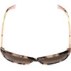 Close Up View of Kate Spade JOHANNA Cat Eye Sunglasses Tortoise Pink Crystal/Brown Gradient 53 mm