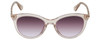 Front View of Kate Spade JANALYNN Cateye Sunglasses Glitter Beige Crystal/Purple Gradient 51mm