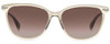 Front View of Rag&Bone RNB1035/S Womens Sunglasses in Green Crystal Silver/Brown Gradient 55mm