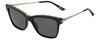 Top View of Chopard SCH272S Cat Eye Sunglasses Black Gold Silver Gemstone Accents/Grey 51 mm