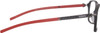 Side View of Chopard VCH310 Designer Progressive Lens Prescription Rx Eyeglasses in Gloss Black Gold Grey Unisex Rectangular Full Rim Acetate 52 mm