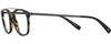 Side View of John Varvatos V378 Designer Progressive Lens Prescription Rx Eyeglasses in Gloss Black Brown Tortoise Havana 2-Tone Gunmetal Unisex Panthos Full Rim Acetate 49 mm