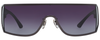 Front View of Police SPL892 Unisex Rimless Sunglasses Black Gunmetal/Smoke Grey Gradient 99 mm