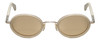Front View of Police SPLA21 Womens Sunglasses in Cream White Glitter Gold/Champagne Brown 47mm