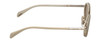 Side View of Police SPLA21 Womens Sunglasses in Cream White Glitter Gold/Champagne Brown 47mm