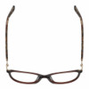 Top View of Escada VES459-07AY Women Reading Glasses Brown Crystal Gold Tortoise Havana 54mm