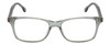 Front View of Lozza VL4292-06S8 Unisex Designer Reading Glasses Transparent Grey Crystal 54 mm