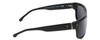 Side View of Lozza SL4262-0700 Unisex Rectangle Designer Sunglasses in Gloss Black/Grey 58 mm