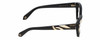 Side View of Roberto Cavalli VRC024V-700Y Cat Eye Designer Reading Glasses Black & White 53mm