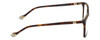 Side View of Yalea VYA020-0752 Women's Reading Glasses Amber Brown Tortoise Havana Gold 54 mm