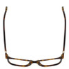 Top View of Yalea VYA020-0752 Women's Reading Glasses Amber Brown Tortoise Havana Gold 54 mm