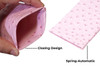 Wholesale Bulk Lot of Soft Squeeze Top Slip In Eyeglasses Case And Holder In Faux Ostrich Leather, Pink