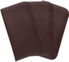 Image 5 of Wholesale Bulk Lot of Mens Soft Slip-in Eyeglass Case w/Plastic Clip Medium Syn.Leather Brown 6"x 3.25