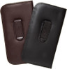 Image 6 of Wholesale Bulk Lot of Mens Soft Slip-in Eyeglass Case w/Plastic Clip Medium Syn.Leather Brown 6"x 3.25