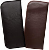 Image 7 of Wholesale Bulk Lot of Black Mens Womens Slim No-Clip EyeGlasses Case Soft Syn.Leather Felt Interior