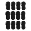 Image 5 of Wholesale Bulk Lot of MoKo Eyeglass Soft Case, Zippered Neoprene Sunglasses Pouch with Clip for Men Women - Black