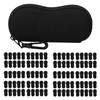 Image 7 of Wholesale Bulk Lot of MoKo Eyeglass Soft Case, Zippered Neoprene Sunglasses Pouch with Clip for Men Women - Black