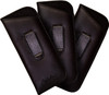 Image 4 of Wholesale Bulk Lot Calabria Slip-In Case w/Plastic Pocket Clip Faux Leather Felt Black Men Women Eyeglass Pouch Sunglasses Holder