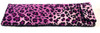 Image 1 of Wholesale Bulk Lot Calabria Leopard Animal Print Soft Slip-In Eyeglass Case Purple Womens Cute Slim Pouch Sunglass Bag Flap Closure