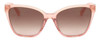 Front View of Kate Spade AMIYAH/G/S 733 Cateye Sunglass Peach Crystal/Brown Pink Gradient 56mm