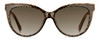Front View of Kate Spade DAESHA/S 305 Cat Eye Sunglasses Brown Crystal Black Floral/Mocha 56mm