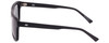 Side View of SITO SHADES Gt Unisex Square Designer Sunglasses Black/Polarized Iron Grey 54 mm
