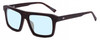 Profile View of SITO SHADES Gt Designer Blue Light Blocking Eyeglasses in Matte Chestnut Tortoise Havana Brown Unisex Square Full Rim Acetate 54 mm
