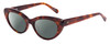 Profile View of SITO SHADES Siena Designer Polarized Reading Sunglasses with Custom Cut Powered Smoke Grey Lenses in Burnt Orange Brown Tortoise Havana Unisex Cat Eye Full Rim Acetate 50 mm
