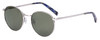 Profile View of Elton John CHOPIN 2 Unisex Sunglasses Platinum Silver/G-15 Anti-Reflective 50 mm