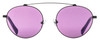 Front View of Elton John DREAMER 2 Womens Sunglasses in Gold Fuchsia/Rose Pink Anti-Glare 54mm