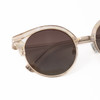 Top View of Elton John DUCKTAIL 3 Cateye Sunglasses in Gold Holographic/Polarized Brown 52mm