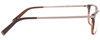 Side View of John Varvatos V412 Unisex Designer Reading Glasses in Crystal Brown Silver 57 mm