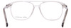 Top View of John Varvatos VJV424 Designer Reading Eye Glasses with Custom Cut Powered Lenses in Crystal Smoke Grey Unisex Panthos Full Rim Acetate 56 mm