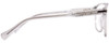 Side View of John Varvatos VJV424 Designer Blue Light Blocking Eyeglasses in Crystal Smoke Grey Unisex Panthos Full Rim Acetate 56 mm