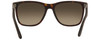 Top View of Police SPL872 Unisex Sunglasses Tortoise Havana Brown Silver/Amber Gradient 56mm