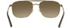 Top View of Police SPL890 Unisex Sunglasses Gold Copper Tortoise Havana/Brown Gradient 55 mm