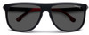 Side View of Carrera HYPERFIT 17-S-0003 Unisex Square Designer Sunglasses Black Red/Grey 58mm